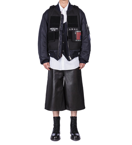 BAGGY LONG SHORTS BLACK