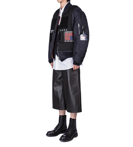 BAGGY LONG SHORTS BLACK