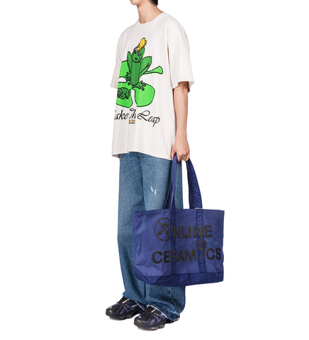 SHARE THE FOOD, SUNFLOWER TOTE NAVY