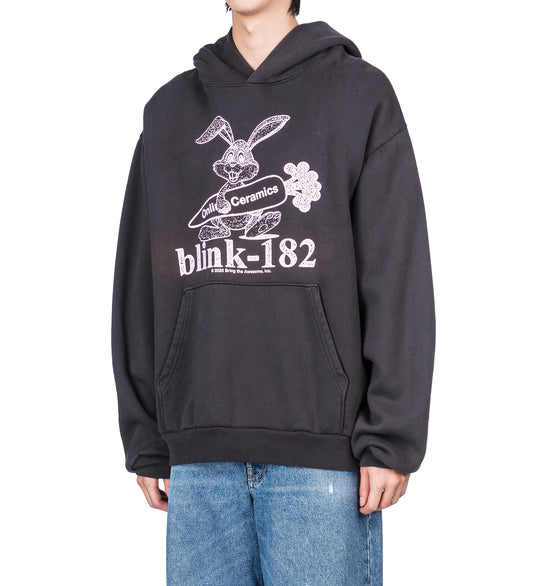 ONLINE CERAMICS X BLINK-182 BUNNY LOGO HOODIE BLACK