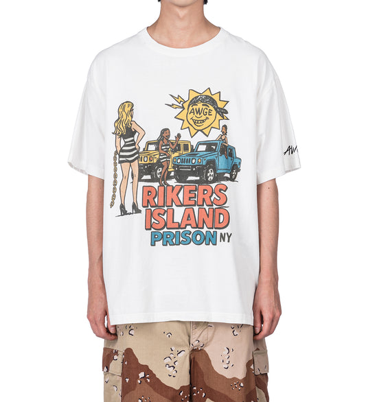 RIKERS ISLAND TEE WHITE