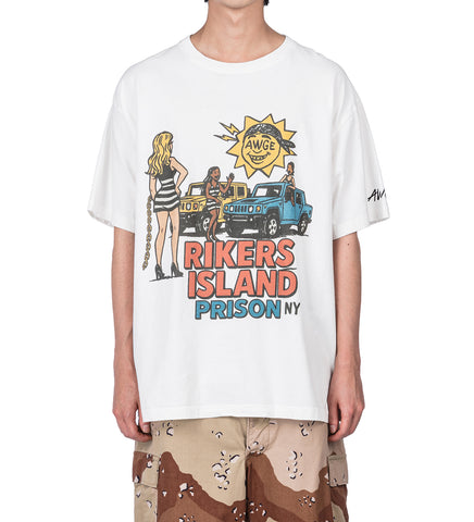 RIKERS ISLAND TEE WHITE