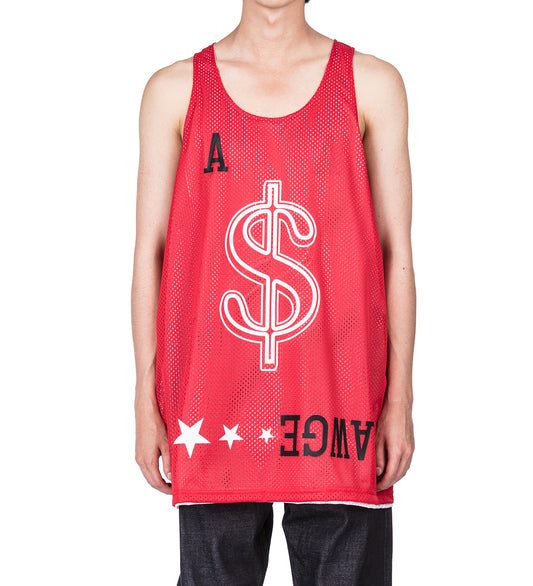 JODYE TANK REVERSIBLE WHITE/RED