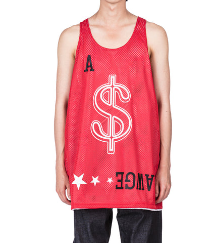 JODYE TANK REVERSIBLE WHITE/RED