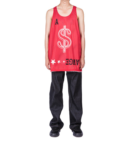 JODYE TANK REVERSIBLE WHITE/RED