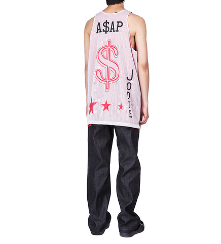 JODYE TANK REVERSIBLE WHITE/RED