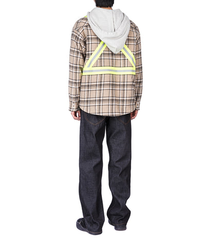 WORKWEAR JACKET 1 FLANNEL BROWN CHECK