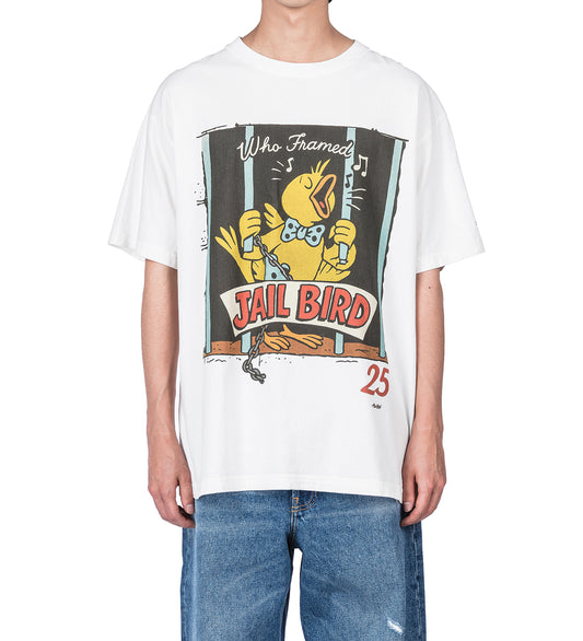 JAILBIRD TEE WHITE