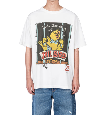 JAILBIRD TEE WHITE