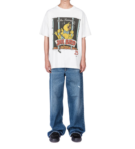 JAILBIRD TEE WHITE