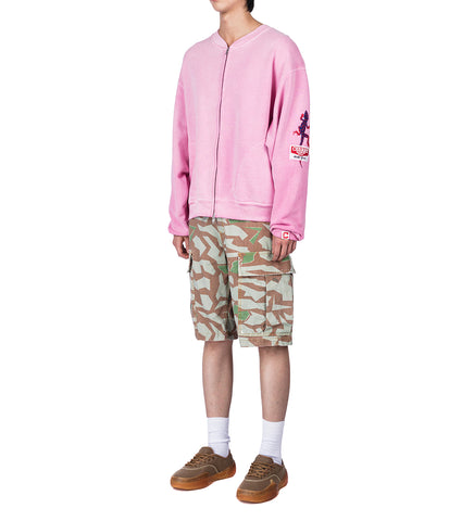 GECKO ZIP UP CREW FUSCHIA