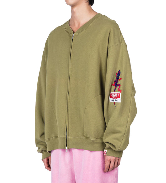GECKO ZIP UP CREW CACTUS