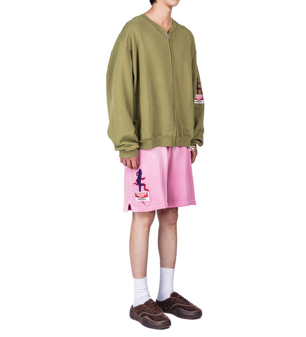 GECKO ZIP UP CREW CACTUS
