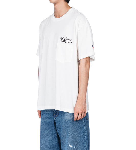5 STAR BOXY POCKET T-SHIRT VINTAGE WHITE