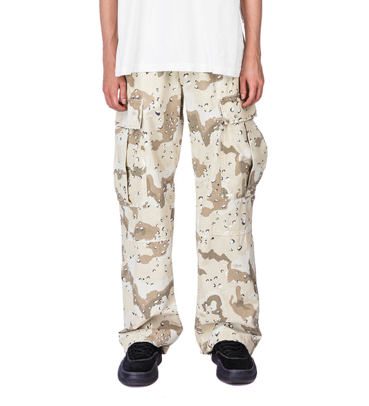 WIDE CARGO PANTS DESERT STROM CAMO