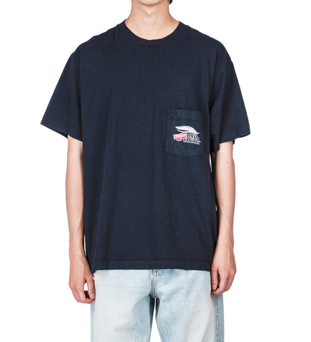 MARLIN BOXY POCKET TEE BLACK