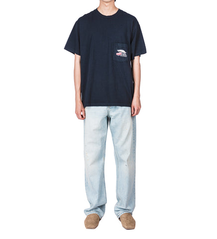 MARLIN BOXY POCKET TEE BLACK