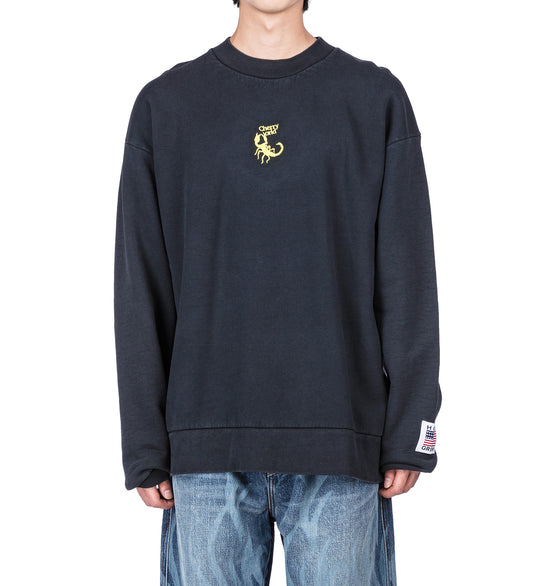SCORP CLAWS CREWNECK FADED BLACK