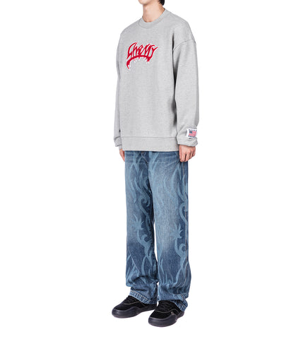 CHALVA CREWNECK HEATHER GREY