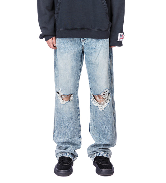ANTI-FIT DENIM TROUSERS VENICE RIPS