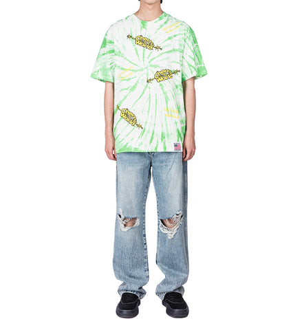 BARBED DOORS T-SHIRT TIE DYE GREEN