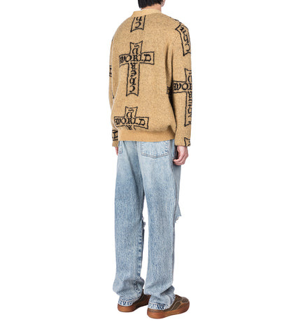 CW CROSSES KNITWEAR SAFFRON