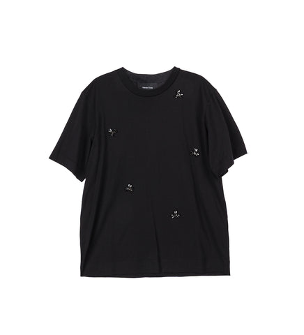 BOY T-SHIRT W/ EMB BLACK/JET