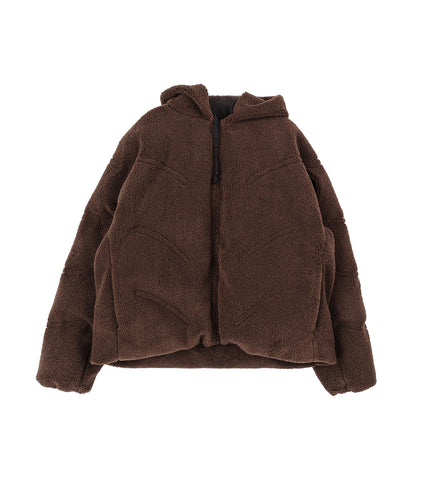 FLEECE PUFFER BROWN