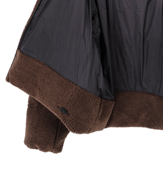 FLEECE PUFFER BROWN