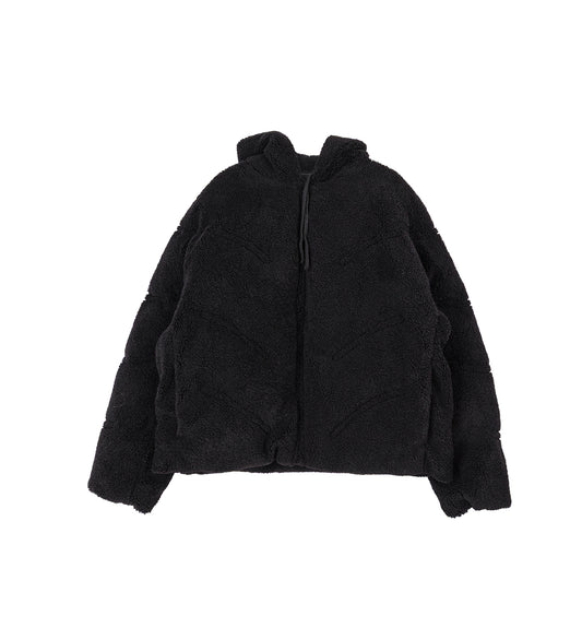FLEECE PUFFER BLACK