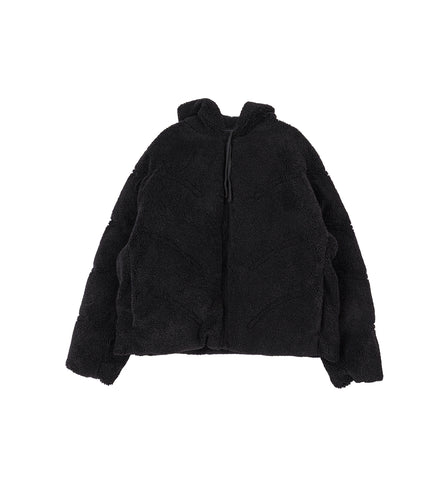 FLEECE PUFFER BLACK