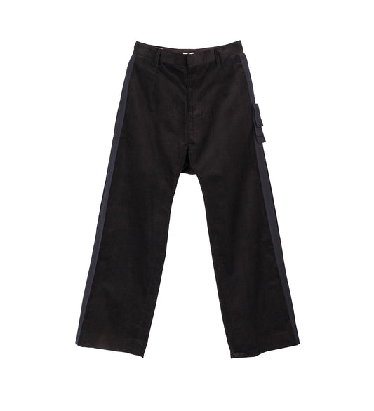 CORDED TUX TROUSER BLACK