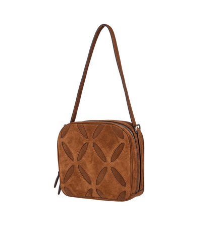 BOWLING BAG BROWN SUEDE