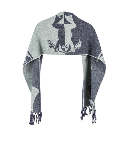 BUG PRESS SCARF BLACK BUG MINT GREY