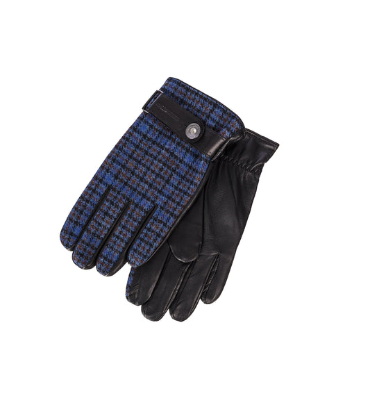 HV GLOVES BLUE WOOL CHECKS