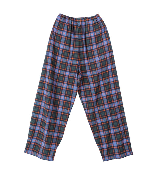 ECLIPSE PANTS BLUE FLANNEL CHECKS