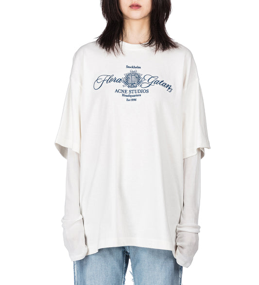 EDRA DOUBLE FLORAGATAN OFF WHITE/ECRU