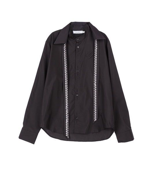 SCARF SHIRT V2 BLACK