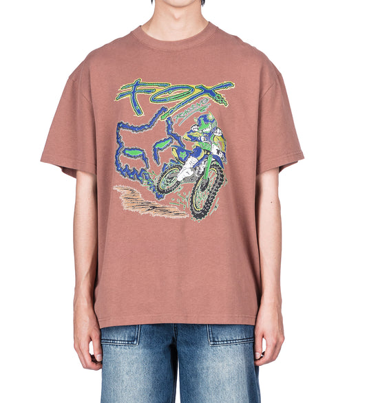 RACING T-SHIRT BROWN