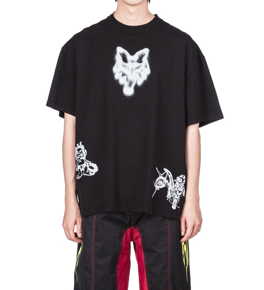 AIRBRUSHED T-SHIRT BLACK