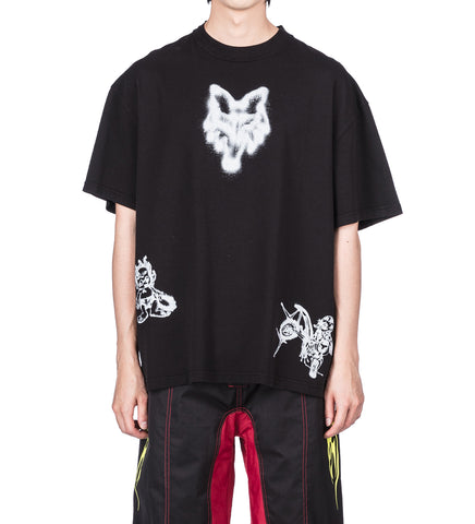 AIRBRUSHED T-SHIRT BLACK