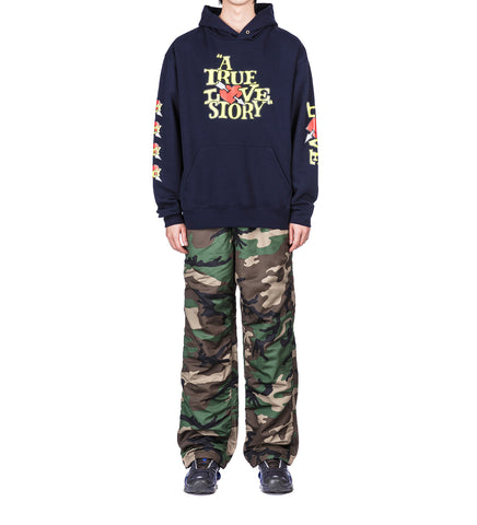 A TRUE LOVE STORY HOODIE NAVY