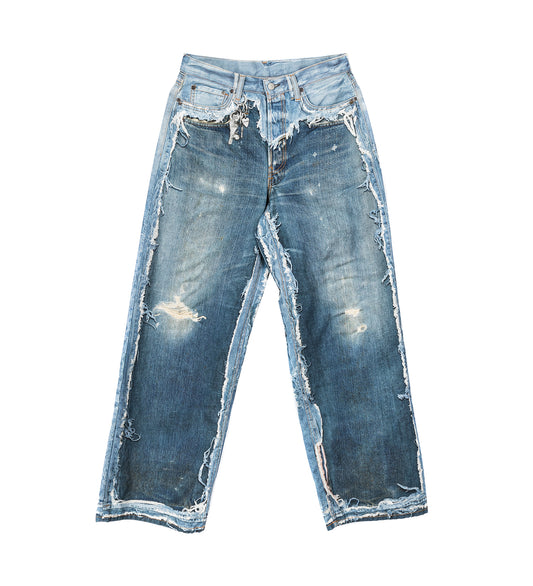 1981 U TLO SKELETON DENIM MID BLUE REGULAR