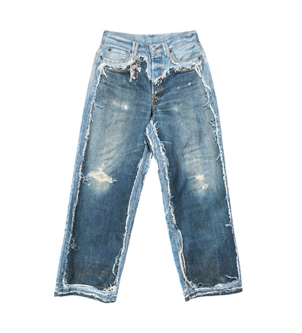 1981 U TLO SKELETON DENIM MID BLUE REGULAR