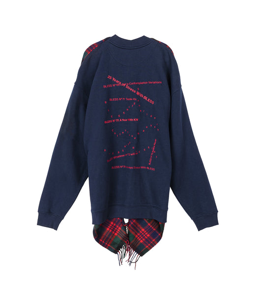 SCARDIGAN NAVY / RED CHECK
