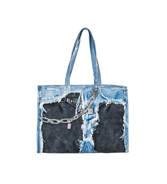 LOGO SHOPPER EW NEW TLO SKELETON MID BLUE