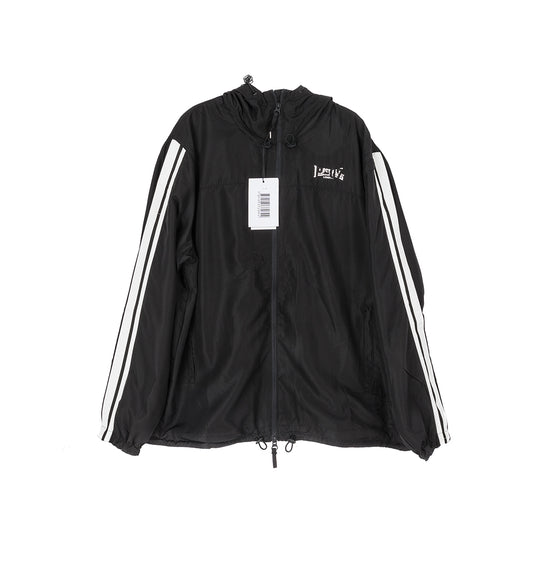 BACKLESS TRACKSUIT JACKET BLACK