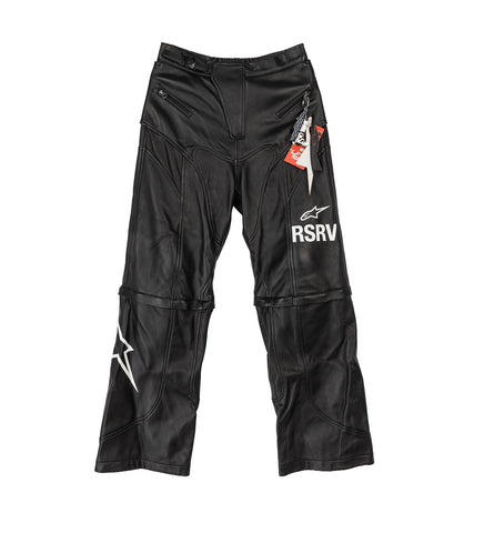 2.0 NEO BAT LEATHER PANTS BLACK