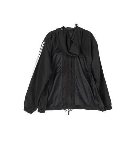 BACKLESS TRACKSUIT JACKET BLACK