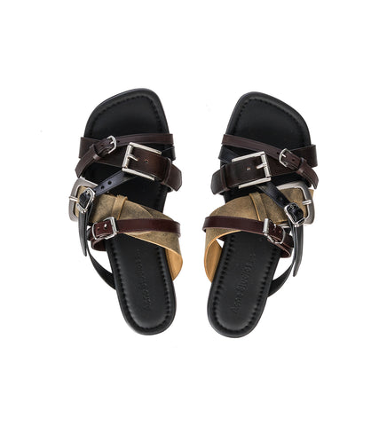 BELTIE SANDAL U MULTI BROWN